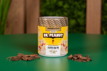 Pasta de amendoim leite em pó 650 gramas dr peanut.
