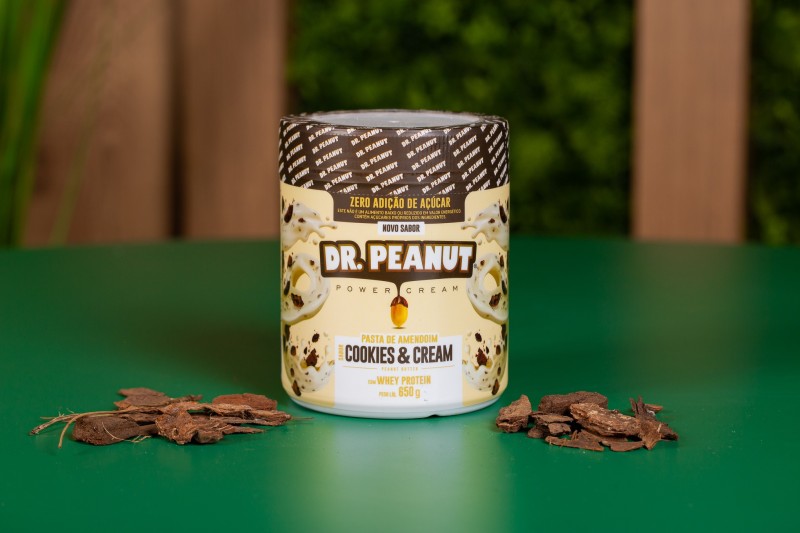 Dr. Peanut Pasta de Amendoim 650G Cookies e Cream - BIOMUNDOCAMPINAS